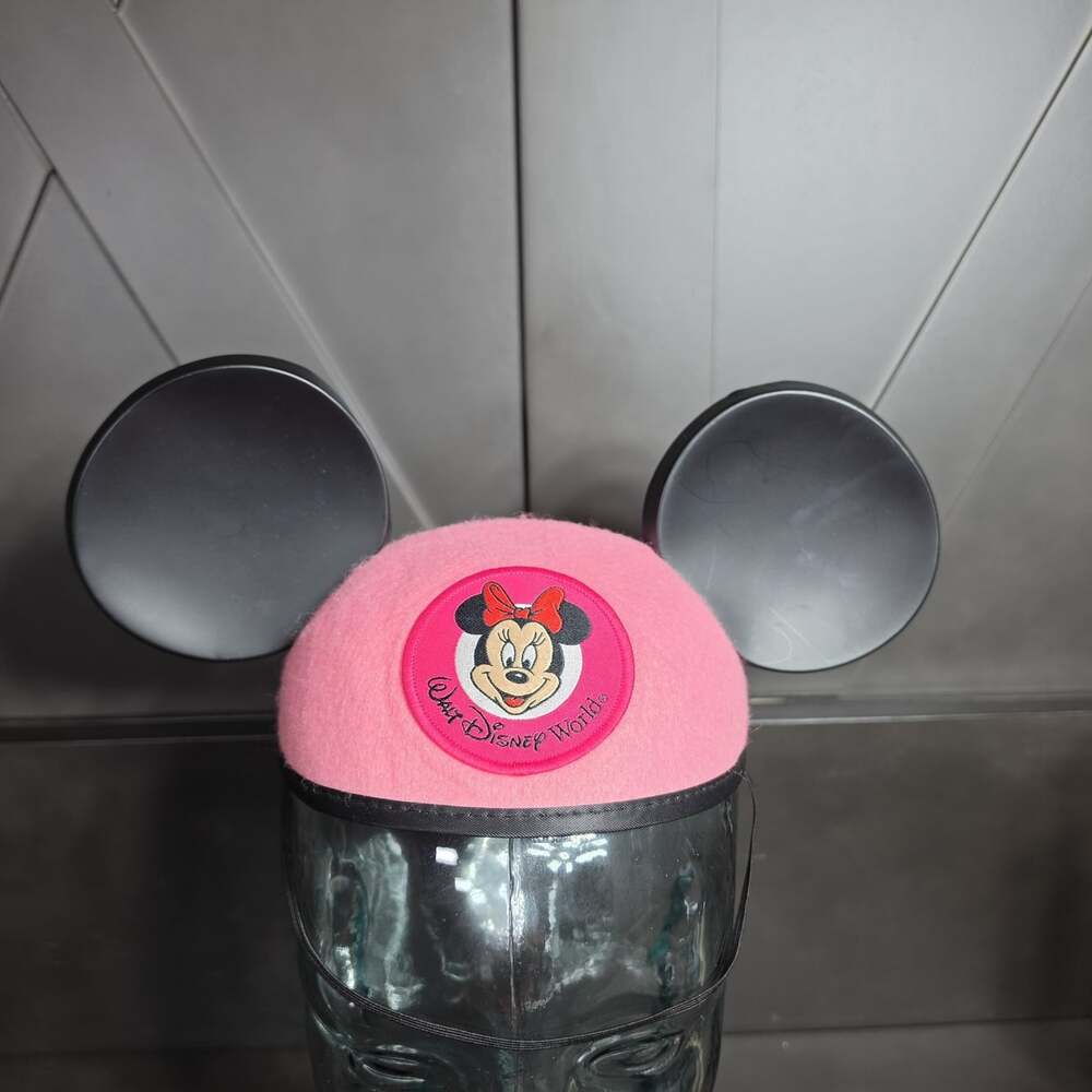 Walt Disney World Minnie Mouse Pink Ears Youth Hat Disney Parks Embroider GRACE